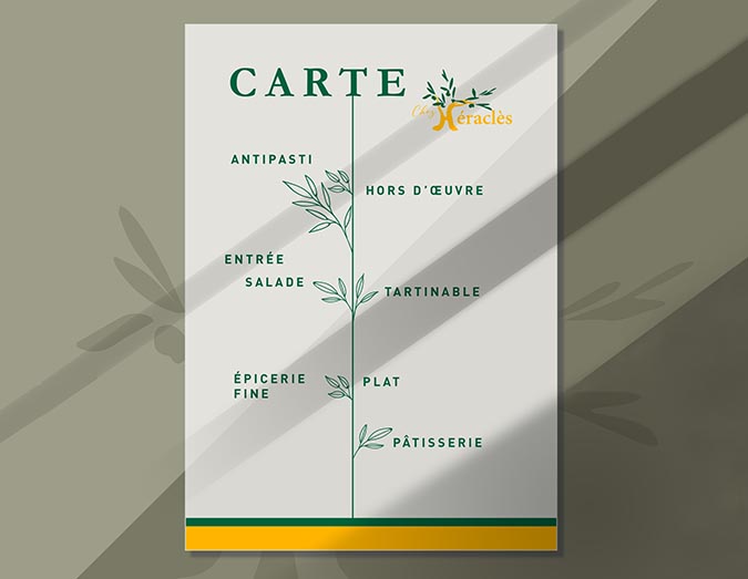 La carte - Chez Héraclès